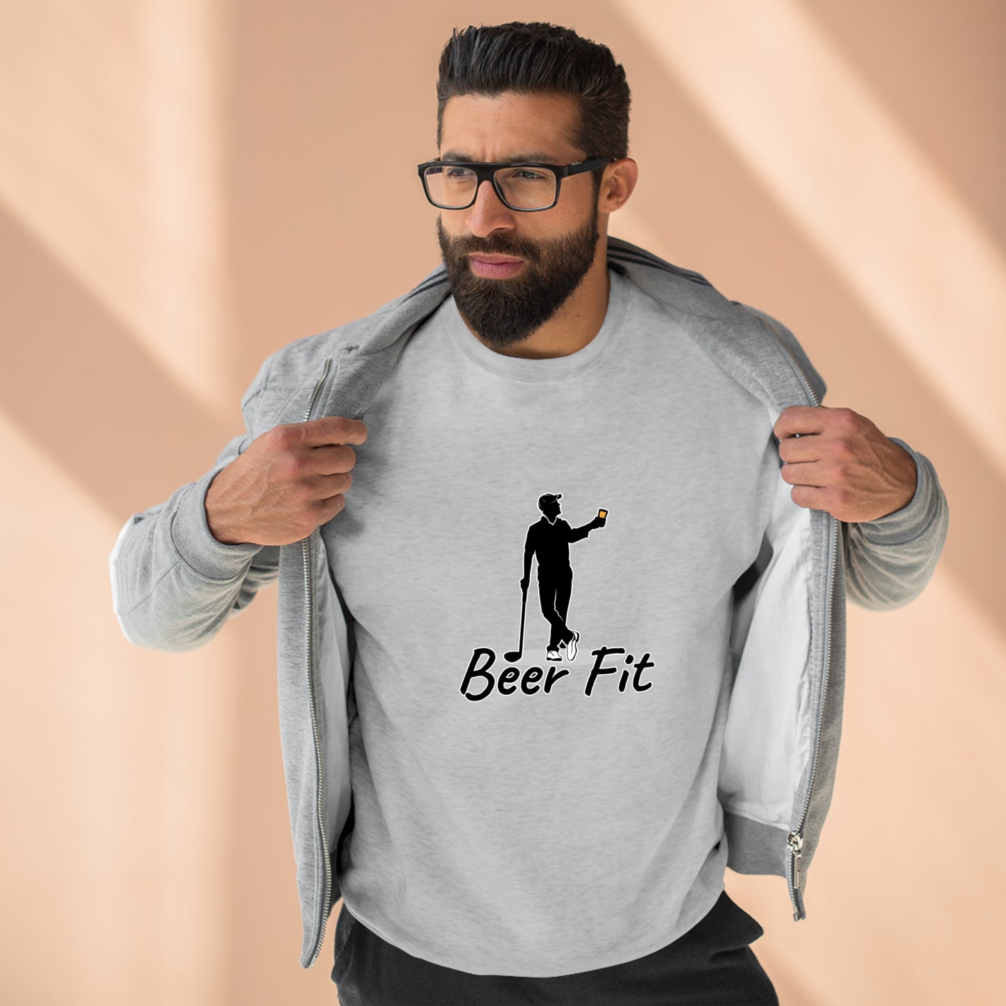 Beer Fit Golf Crewneck Sweatshirt