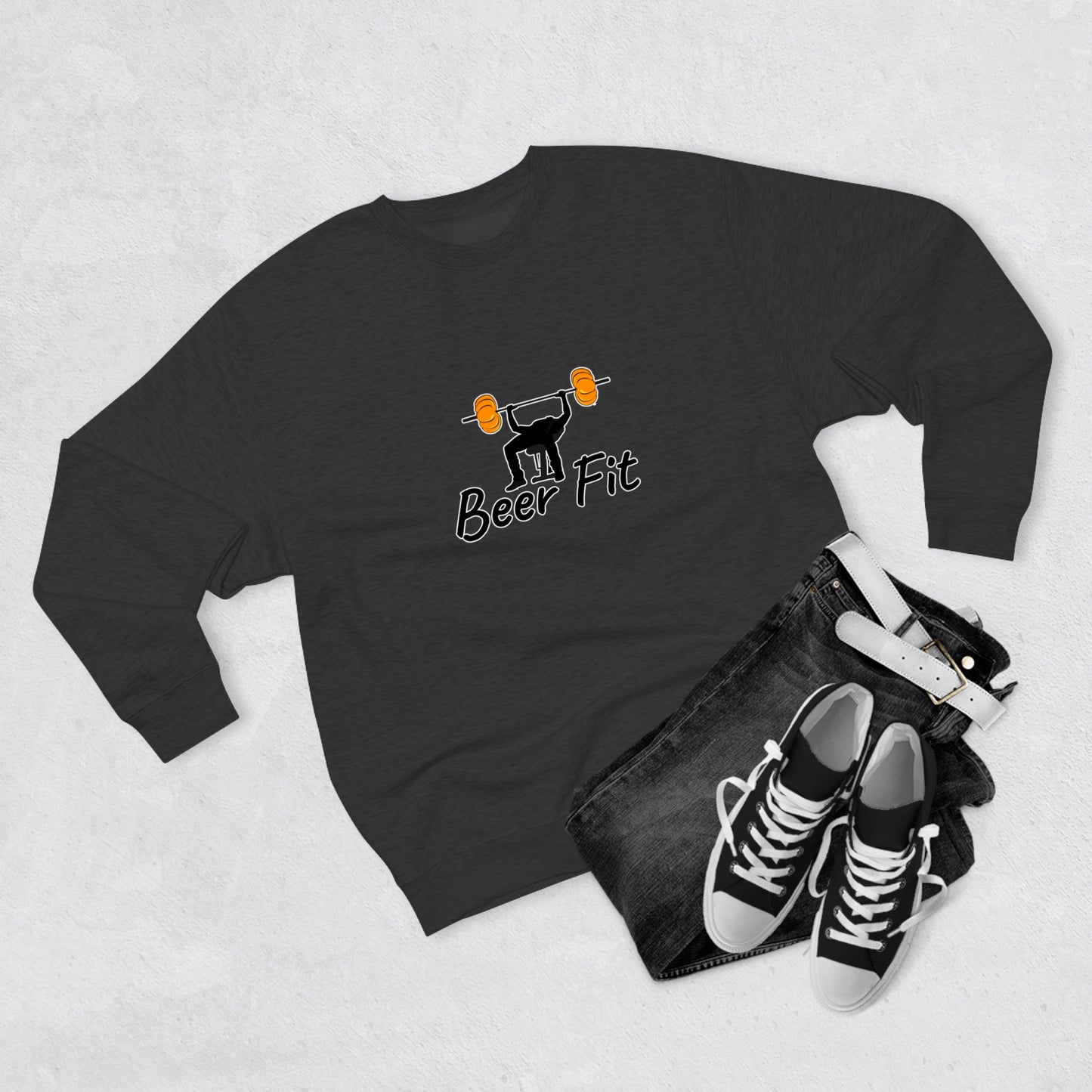 Beer Fit Pumpkin Premium Crewneck Sweatshirt