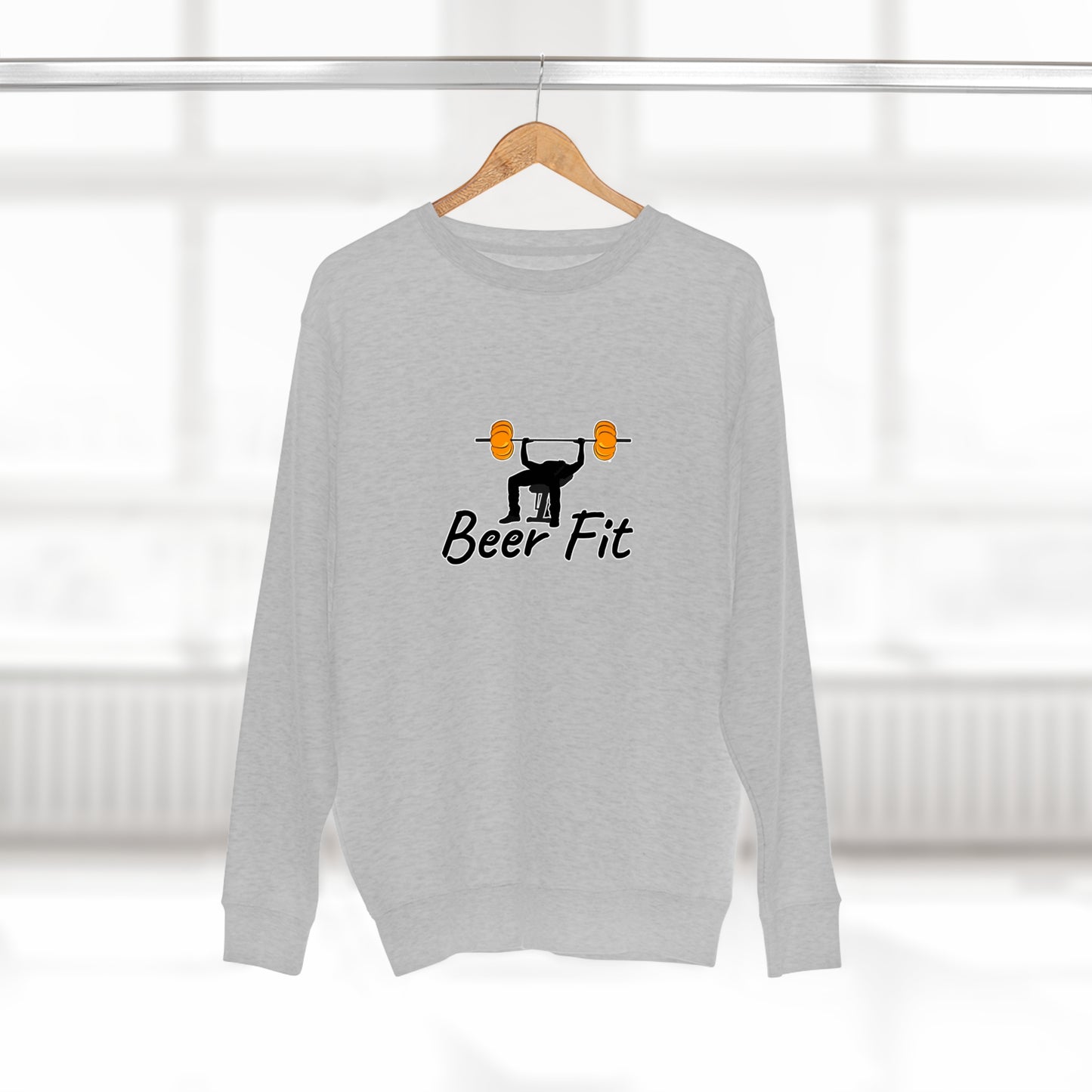 Beer Fit Pumpkin Premium Crewneck Sweatshirt