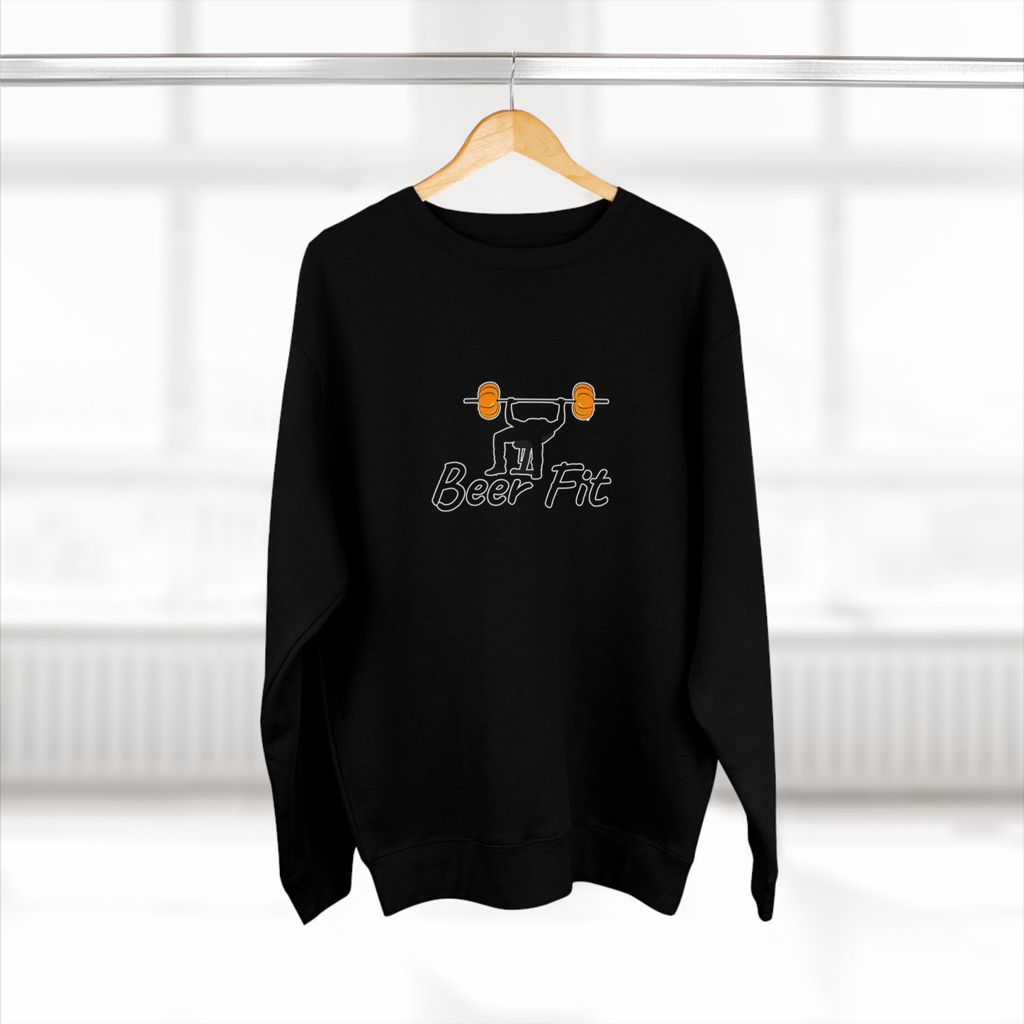 Beer Fit Pumpkin Premium Crewneck Sweatshirt