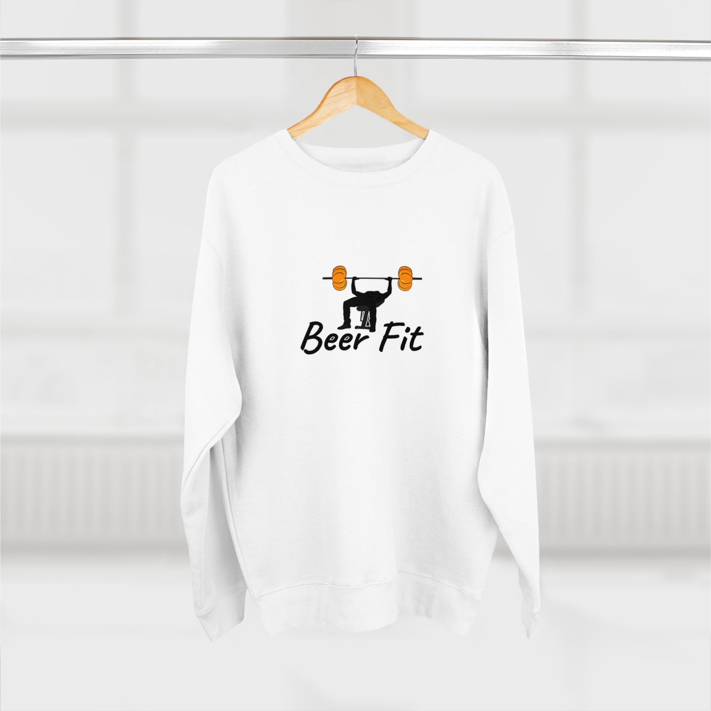 Beer Fit Pumpkin Premium Crewneck Sweatshirt