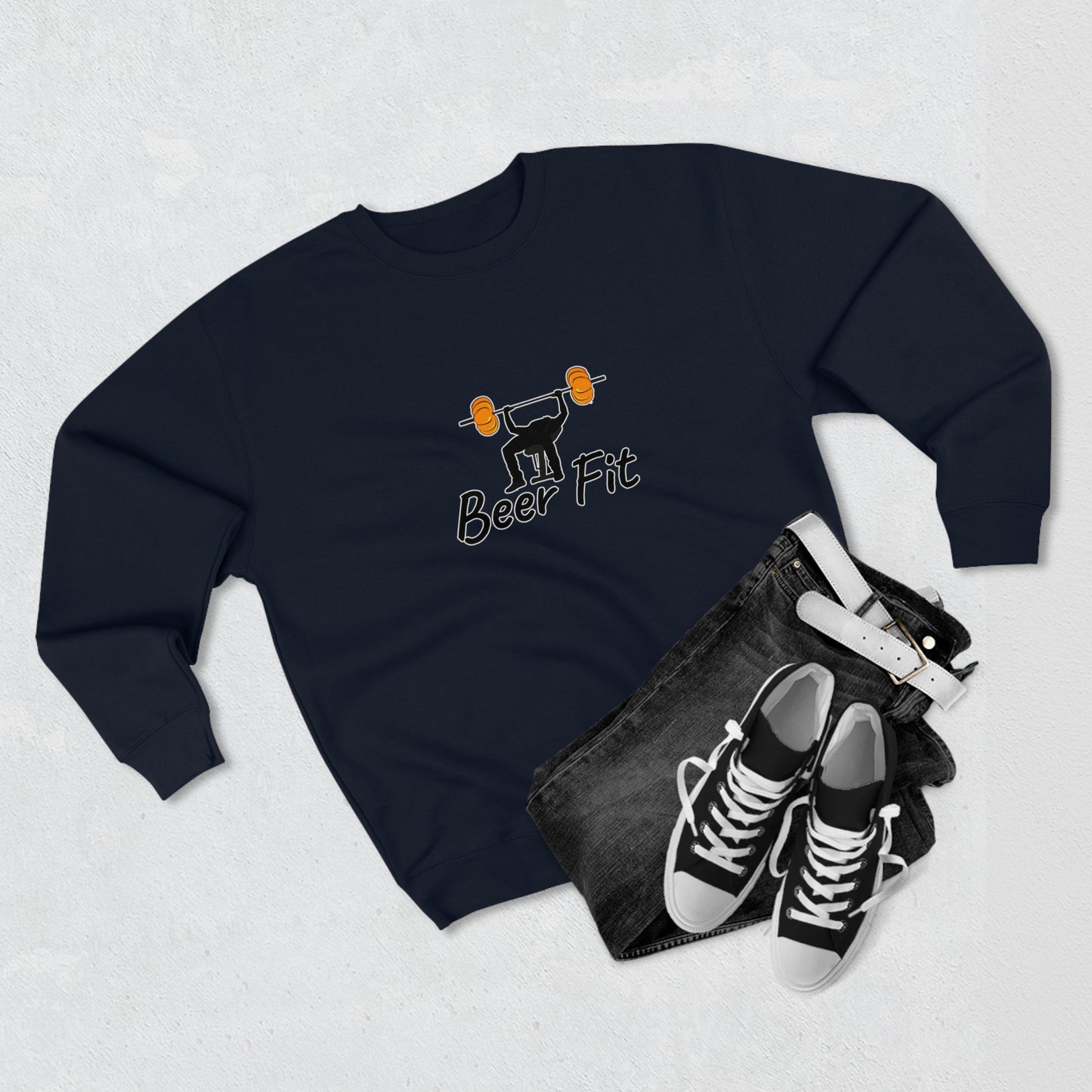 Beer Fit Pumpkin Premium Crewneck Sweatshirt