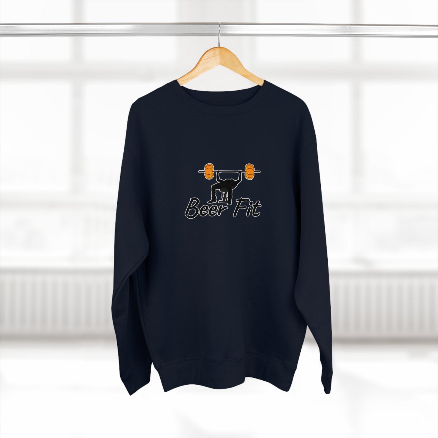 Beer Fit Pumpkin Premium Crewneck Sweatshirt