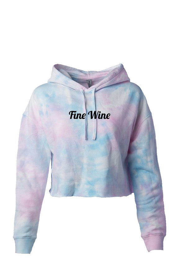 Tie Dye Fine Wine Crop Top