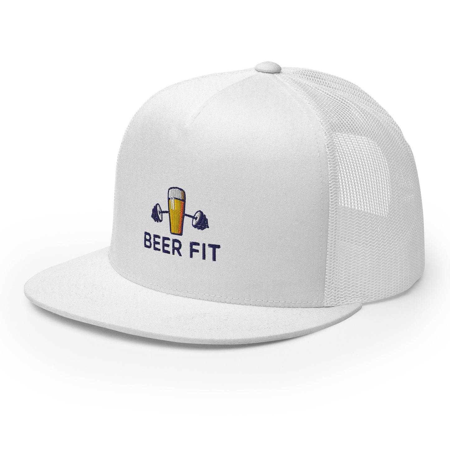 All White Trucker Cap