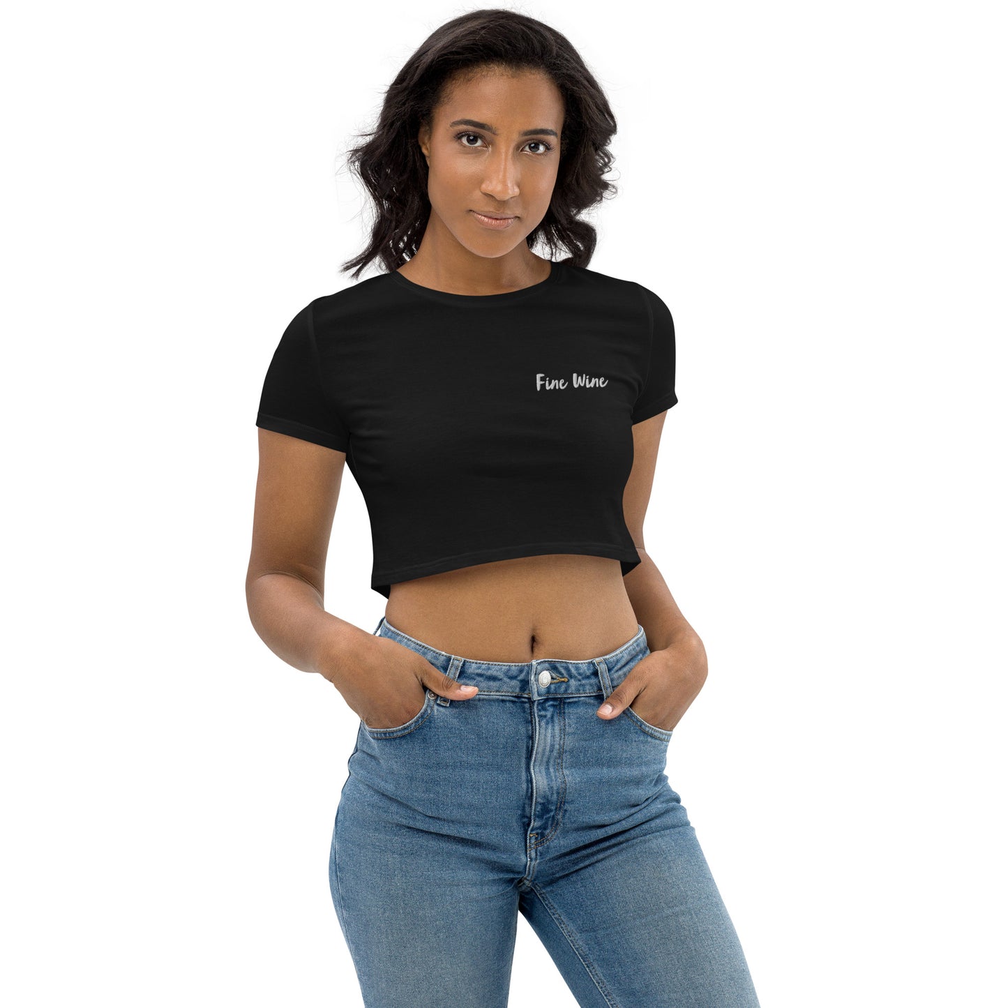 Organic Fine Wine Crop Top